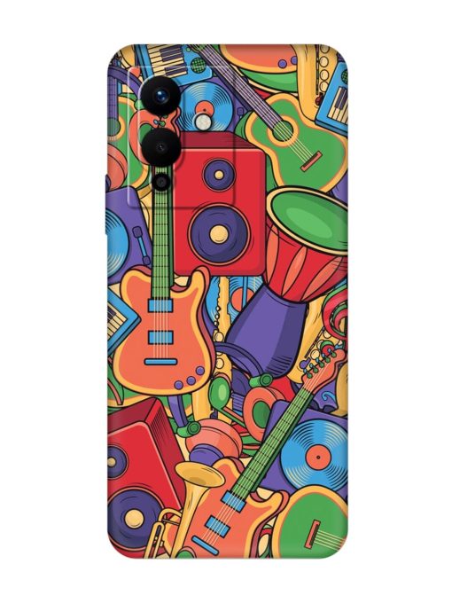 Colorful Music Art Embossed Soft Silicone Case for Infinix Note 12 Pro (5G) Zapvi