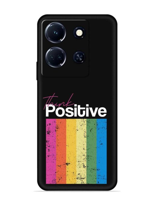 Think Positive Typography Embossed Soft Silicone Case for Infinix Note 30 (5G)