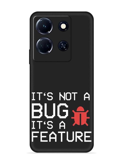 Not Bug Feature Embossed Soft Silicone Case for Infinix Note 30 (5G)