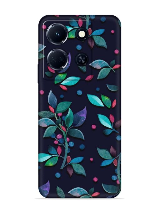 Decorative Watercolor Flower Embossed Soft Silicone Case for Infinix Note 30 (5G)