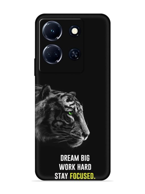 Dream Big Work Hard Embossed Soft Silicone Case for Infinix Note 30 (5G)