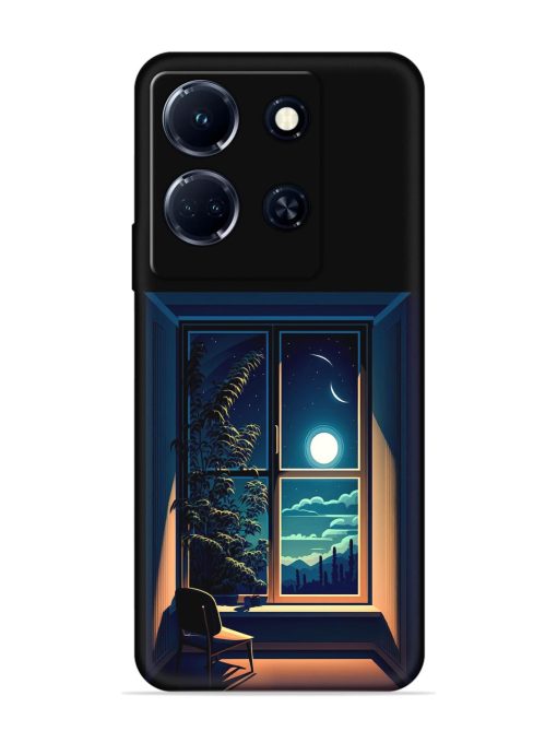 Night View At Window Embossed Soft Silicone Case for Infinix Note 30 (5G)