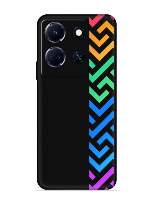 Colorshape Stripes Embossed Soft Silicone Case for Infinix Note 30 (5G) Zapvi