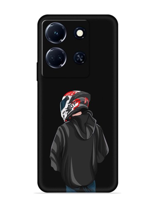 Motorcycle Rider Embossed Soft Silicone Case for Infinix Note 30 (5G) Zapvi