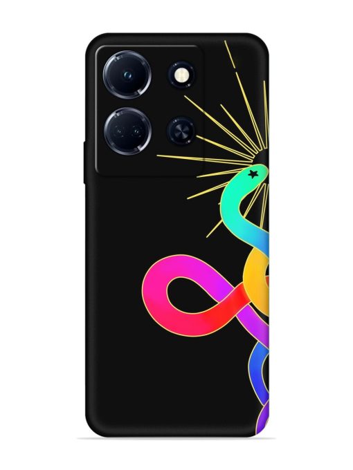 Art Geometric Abstraction Embossed Soft Silicone Case for Infinix Note 30 (5G)