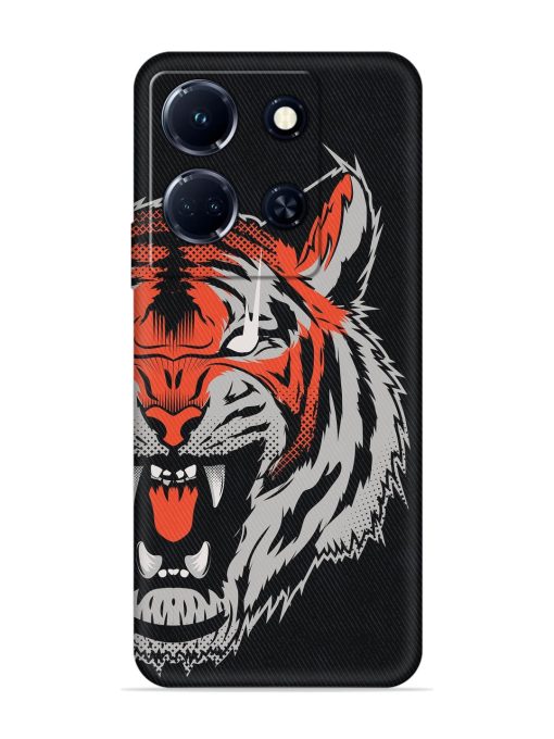 Tiger Aggression Embossed Soft Silicone Case for Infinix Note 30 (5G) Zapvi