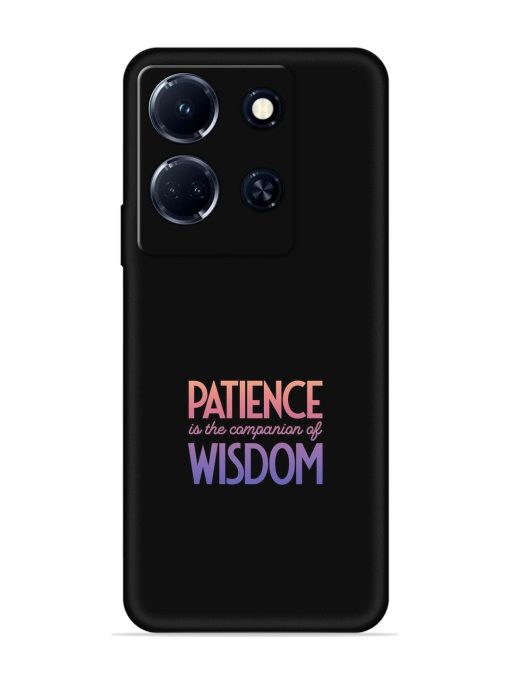 Patience Is The Embossed Soft Silicone Case for Infinix Note 30 (5G) Zapvi