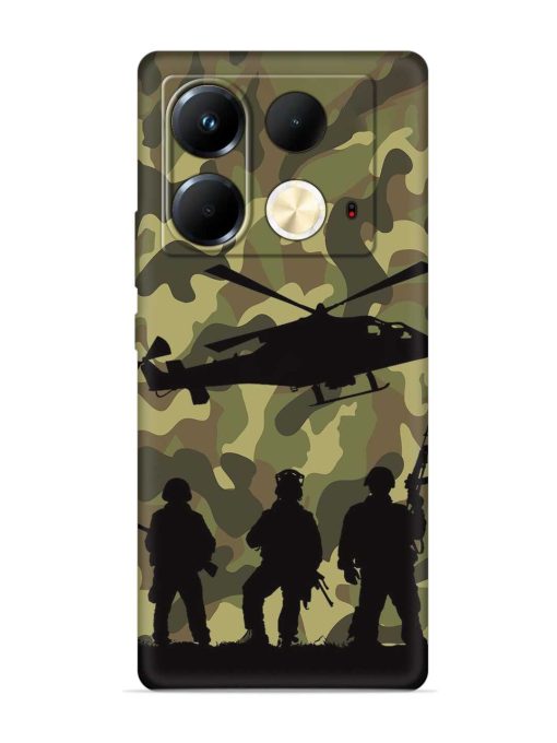 Army Heros Embossed Soft Silicone Case for Infinix Note 40 (5G) Zapvi