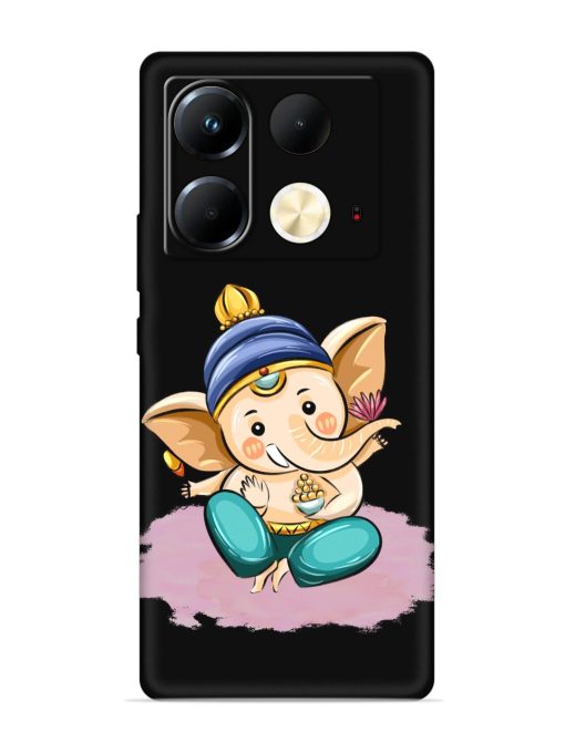 Bal Ganesh Vector Art Embossed Soft Silicone Case for Infinix Note 40 (5G) Zapvi