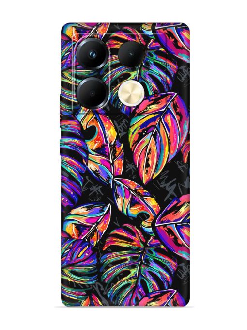 Tropical Seamless Vector Embossed Soft Silicone Case for Infinix Note 40 (5G) Zapvi