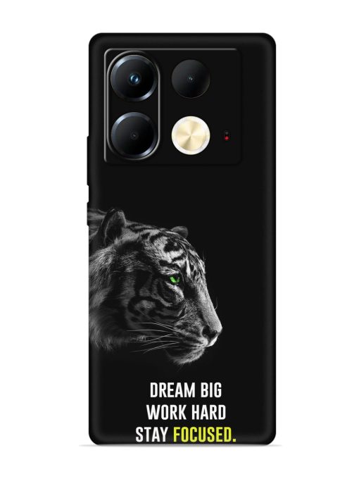 Dream Big Work Hard Embossed Soft Silicone Case for Infinix Note 40 (5G) Zapvi