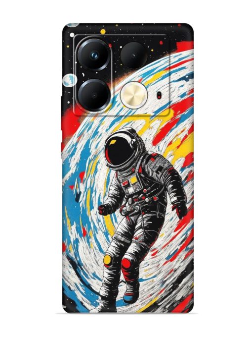 Astronaut Art Embossed Soft Silicone Case for Infinix Note 40 (5G) Zapvi