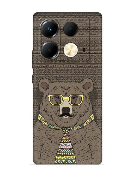 Grizzly Bear Embossed Soft Silicone Case for Infinix Note 40 (5G)