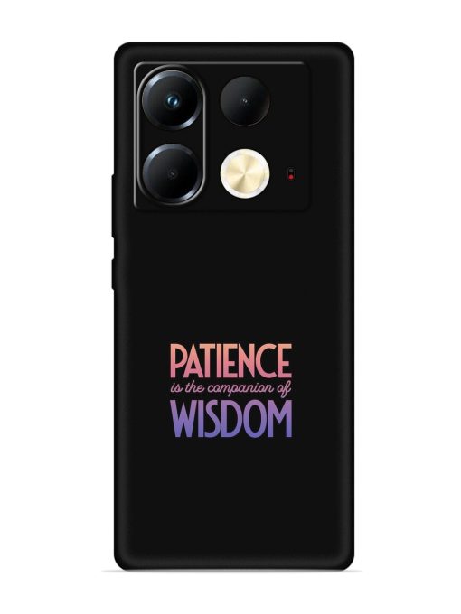 Patience Is The Embossed Soft Silicone Case for Infinix Note 40 (5G)