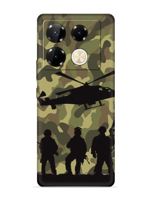 Army Heros Embossed Soft Silicone Case for Infinix Note 40 Pro (5G) Zapvi