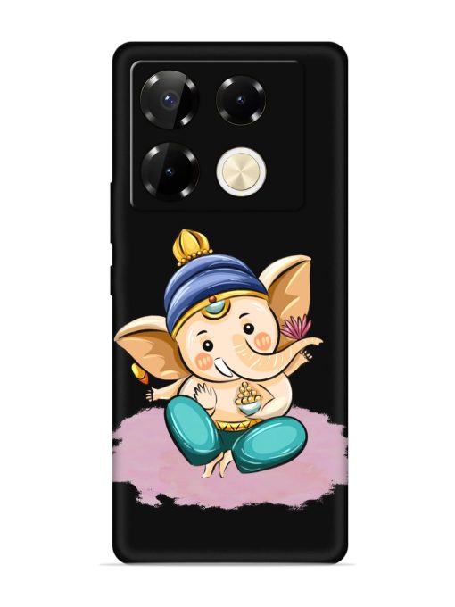 Bal Ganesh Vector Art Embossed Soft Silicone Case for Infinix Note 40 Pro (5G) Zapvi