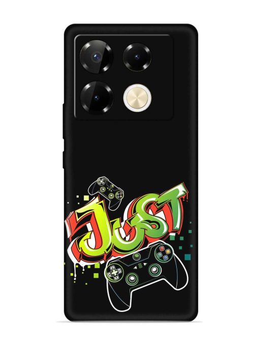 Graffiti Gamepad Illustration Embossed Soft Silicone Case for Infinix Note 40 Pro (5G) Zapvi