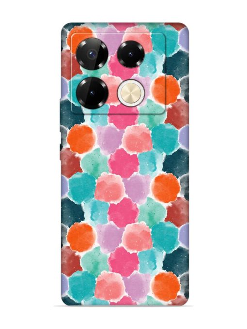 Colorful Seamless Pattern Embossed Soft Silicone Case for Infinix Note 40 Pro (5G) Zapvi