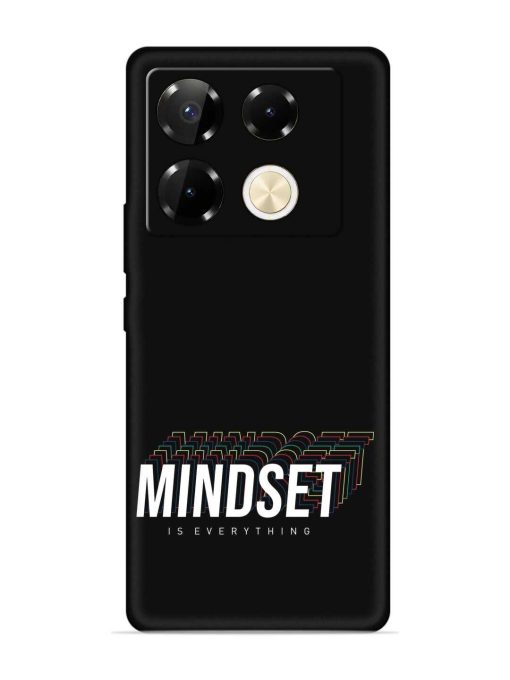 Mindset Everything Slogan Embossed Soft Silicone Case for Infinix Note 40 Pro (5G) Zapvi