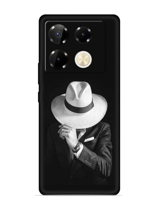 Men Under Hat Embossed Soft Silicone Case for Infinix Note 40 Pro (5G) Zapvi