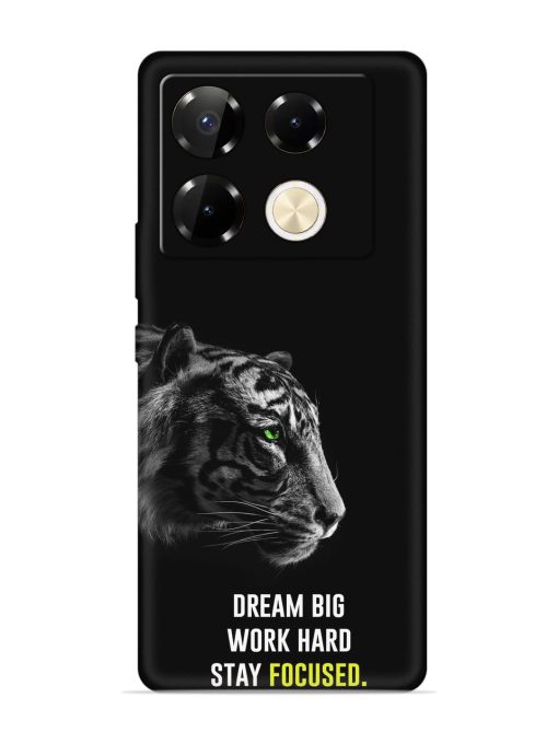 Dream Big Work Hard Embossed Soft Silicone Case for Infinix Note 40 Pro (5G) Zapvi