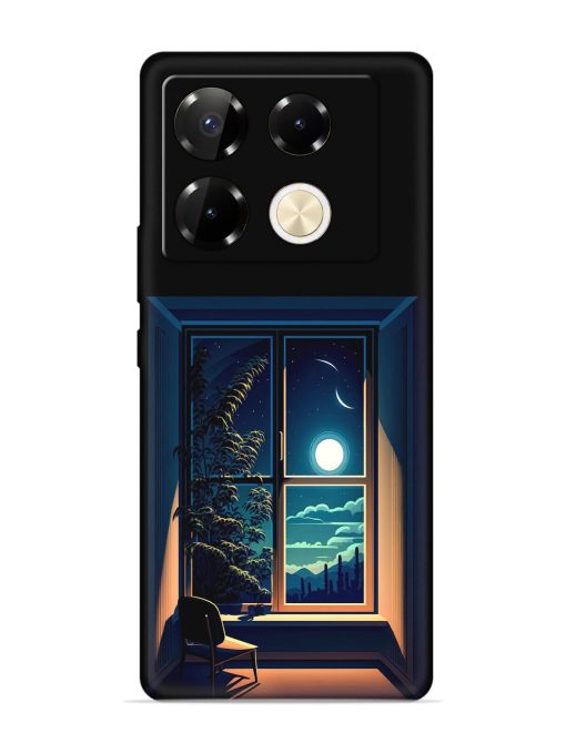 Night View At Window Embossed Soft Silicone Case for Infinix Note 40 Pro (5G) Zapvi