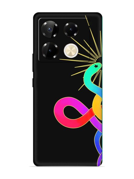 Art Geometric Abstraction Embossed Soft Silicone Case for Infinix Note 40 Pro (5G) Zapvi