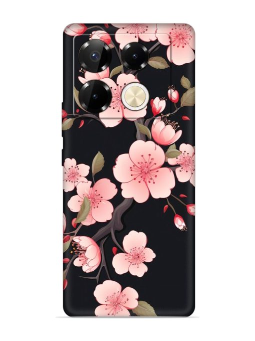 Cherry Blossom Embossed Soft Silicone Case for Infinix Note 40 Pro (5G) Zapvi