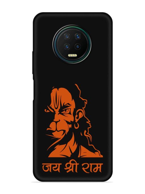 Angry Hanuman Embossed Soft Silicone Case for Infinix Note 7 Zapvi