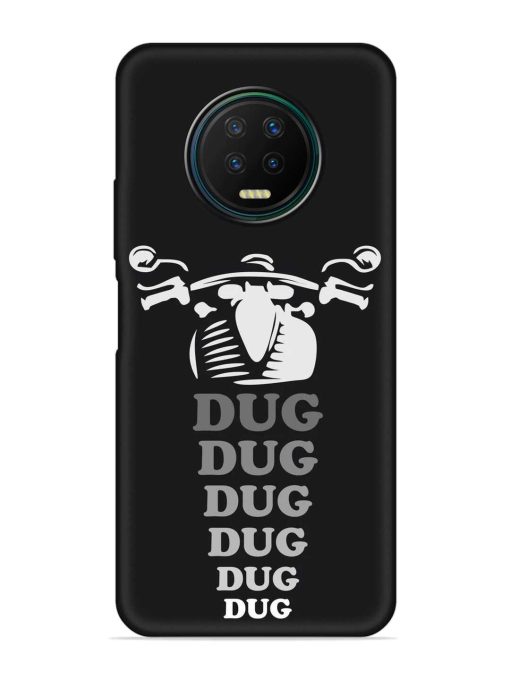 Dug Dug Dug Embossed Soft Silicone Case for Infinix Note 7 Zapvi