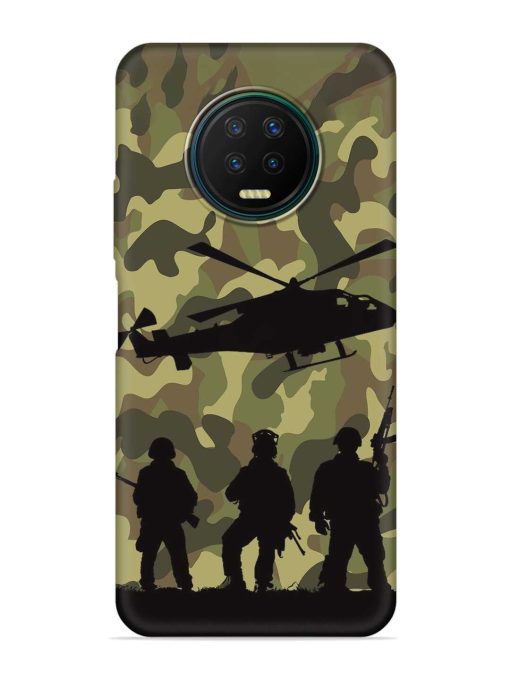 Army Heros Embossed Soft Silicone Case for Infinix Note 7 Zapvi