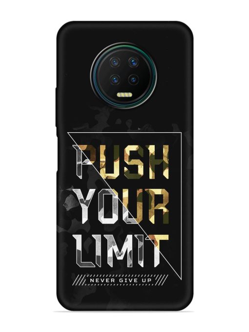 Push Your Limits Embossed Soft Silicone Case for Infinix Note 7 Zapvi