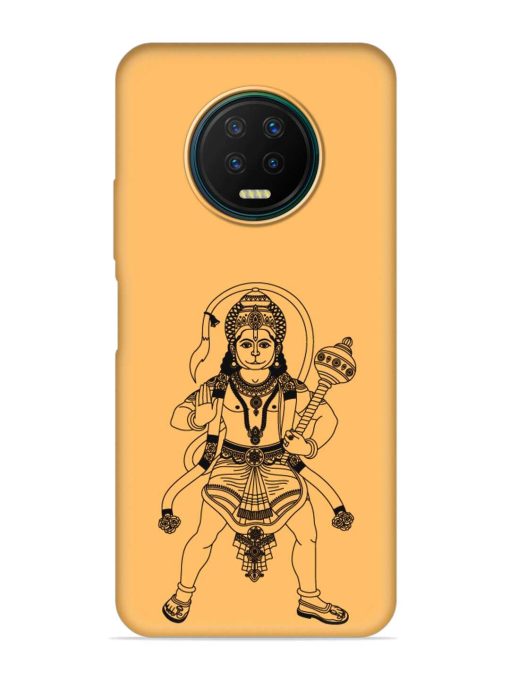 Indian God Hanuman Embossed Soft Silicone Case for Infinix Note 7