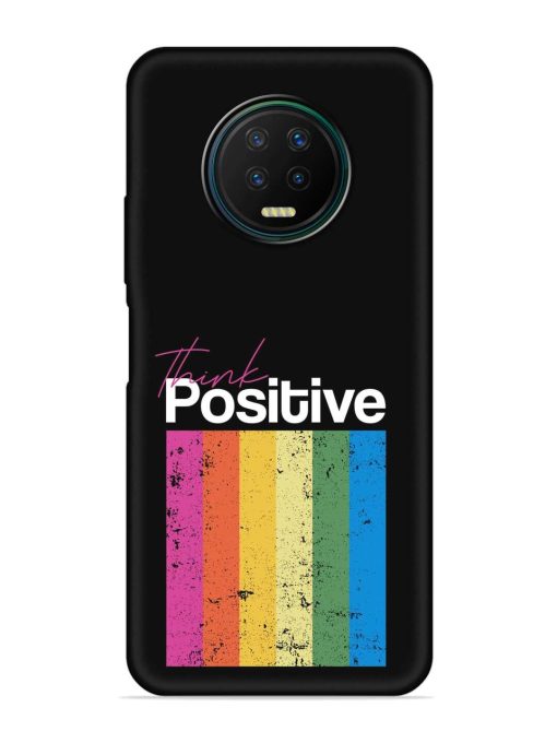 Think Positive Typography Embossed Soft Silicone Case for Infinix Note 7