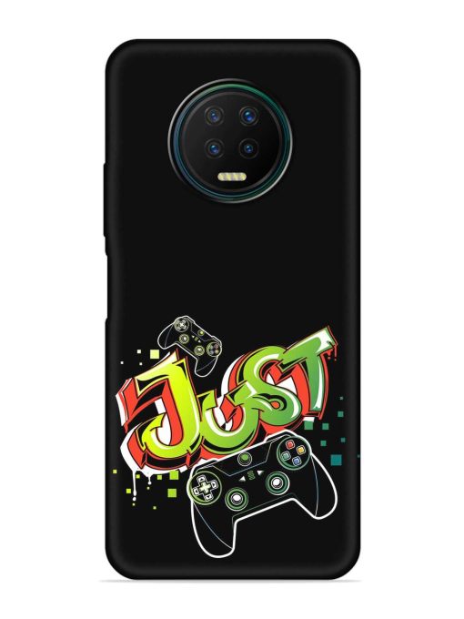 Graffiti Gamepad Illustration Embossed Soft Silicone Case for Infinix Note 7 Zapvi