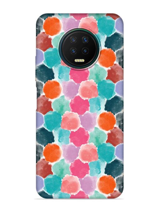 Colorful Seamless Pattern Embossed Soft Silicone Case for Infinix Note 7