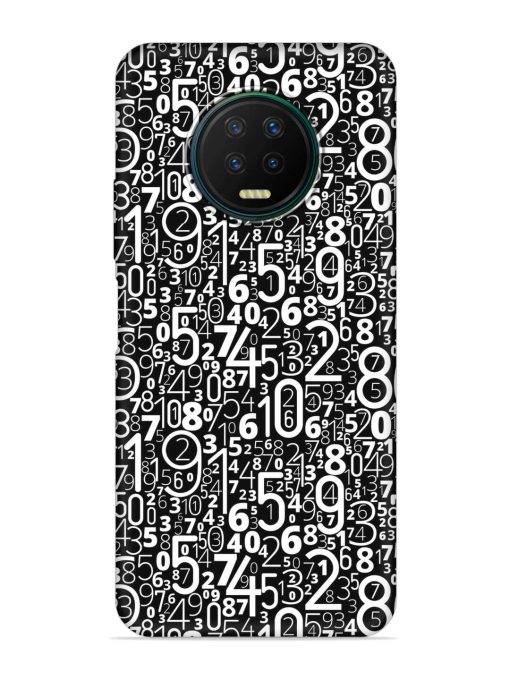 Many Numbers Different Embossed Soft Silicone Case for Infinix Note 7