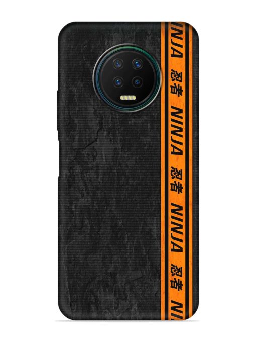 Ninja Srtips Embossed Soft Silicone Case for Infinix Note 7 Zapvi