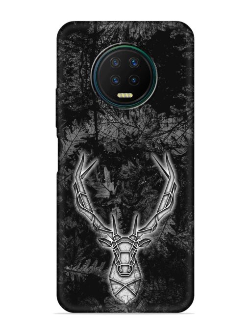 Ancient Deer Embossed Soft Silicone Case for Infinix Note 7 Zapvi