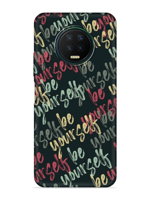 Yourself Seamless Embossed Soft Silicone Case for Infinix Note 7 Zapvi