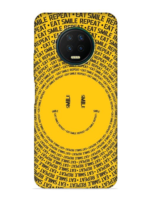 Smiley Embossed Soft Silicone Case for Infinix Note 7 Zapvi