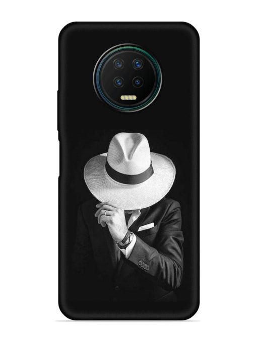 Men Under Hat Embossed Soft Silicone Case for Infinix Note 7 Zapvi