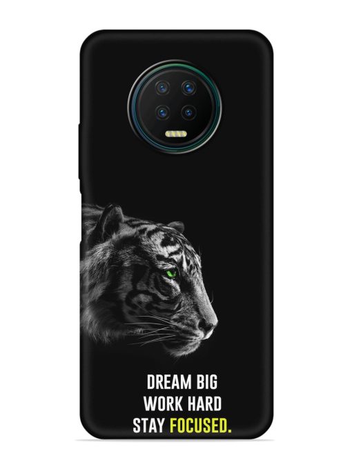 Dream Big Work Hard Embossed Soft Silicone Case for Infinix Note 7 Zapvi