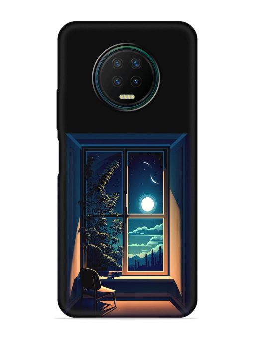 Night View At Window Embossed Soft Silicone Case for Infinix Note 7 Zapvi