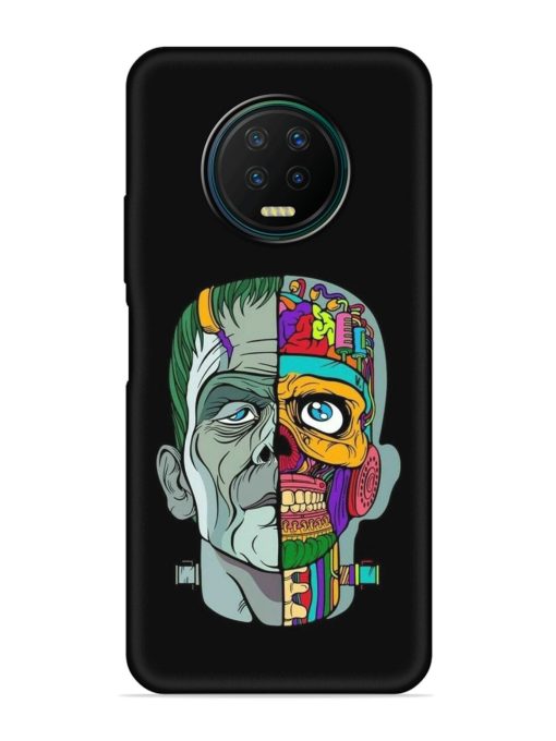 Men Vs Skull Embossed Soft Silicone Case for Infinix Note 7 Zapvi