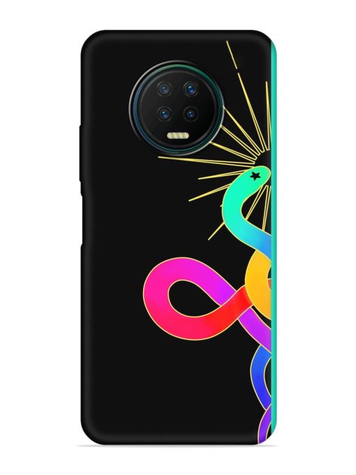 Art Geometric Abstraction Embossed Soft Silicone Case for Infinix Note 7 Zapvi