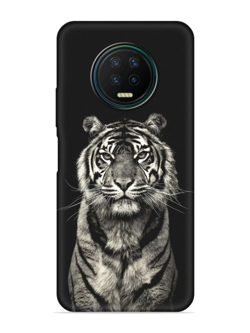 Tiger Art Embossed Soft Silicone Case for Infinix Note 7 Zapvi