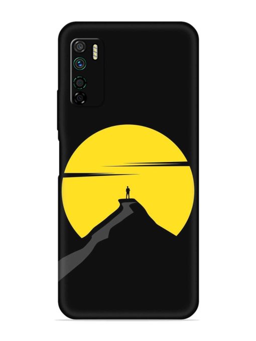 Black Ultra Vector Embossed Soft Silicone Case for Infinix Note 7 Lite Zapvi