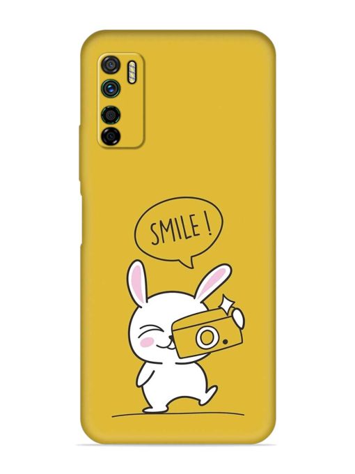 Hey Smile Please Embossed Soft Silicone Case for Infinix Note 7 Lite Zapvi