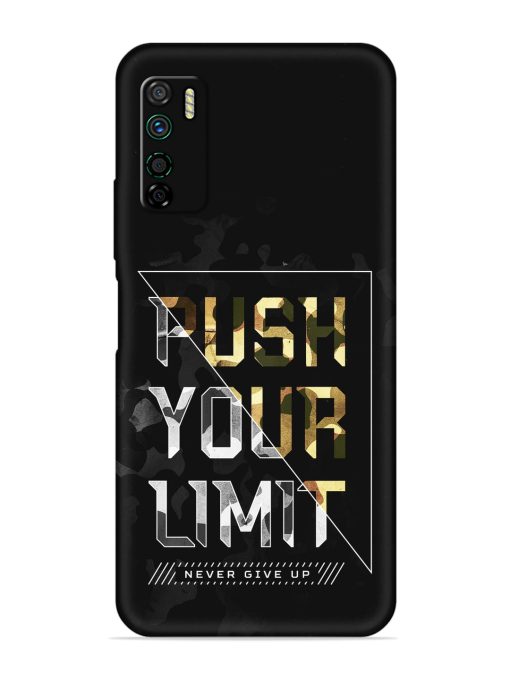 Push Your Limits Embossed Soft Silicone Case for Infinix Note 7 Lite Zapvi